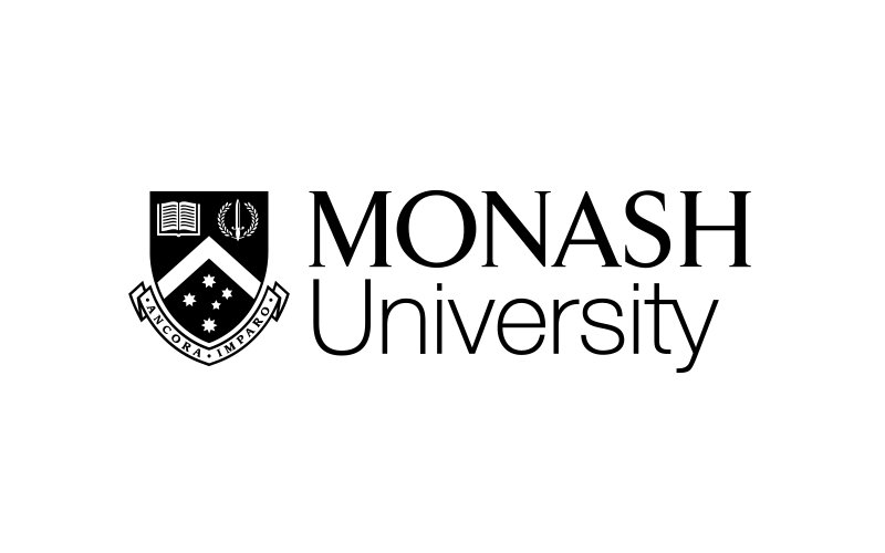 Monash University logo in black and white